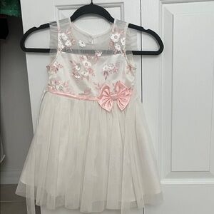 Jona Michelle Cream and Pink Floral Dress